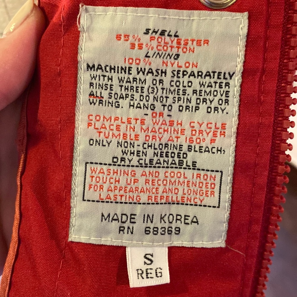 London Towne red jacket coat removable hood & removable quilted insert Small - Picture 8 of 17